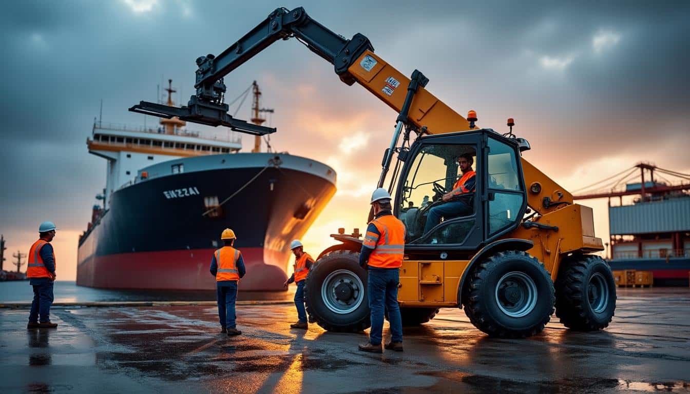 Illustration: Les caractéristiques techniques essentielles pour choisir un chariot élévateur destiné aux conteneurs