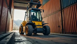 Chariot élévateur pour conteneur : performance et sécurité garanties