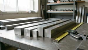 Barre carrée en acier : dimensions, usages et choix