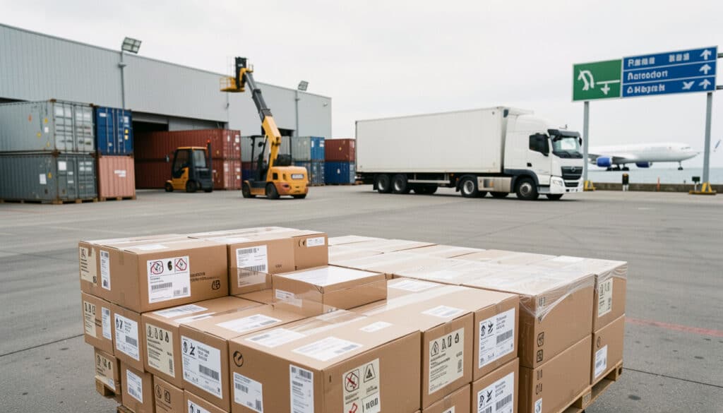 Définition du transit, du colis au transport international